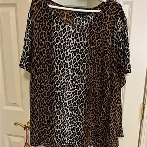 Leopard Print Women's Top